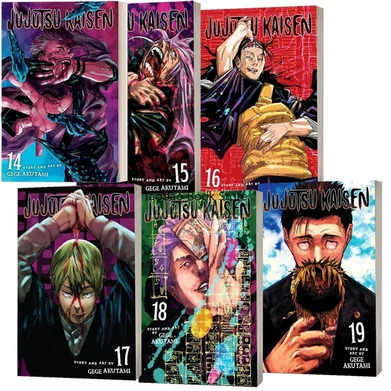 

Volumes 14-19/Set Anime Jujutsu Kaisen Japan Youth Teens Fantasy Science Mystery Suspense English Version Manga Comic Book