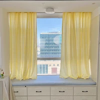1PC Pastoral Leisure Style Sub Curtain, Suitable For Bedrooms, Living Rooms, And Balconies Decoration 1