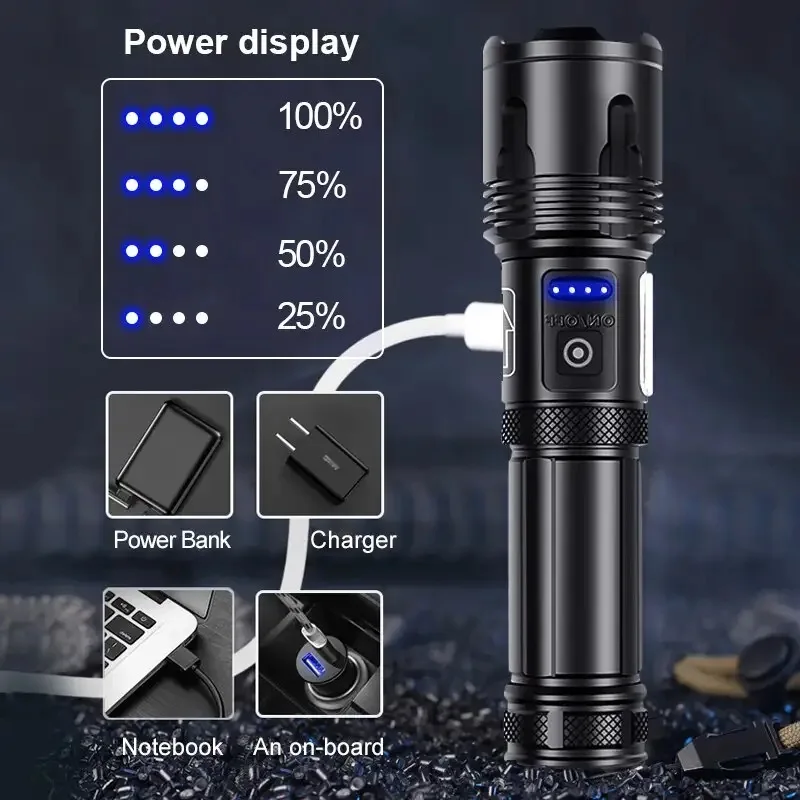 Super XHP120 Powerful Led Flashlight @Chris.Hikes.USA Equipment 5
