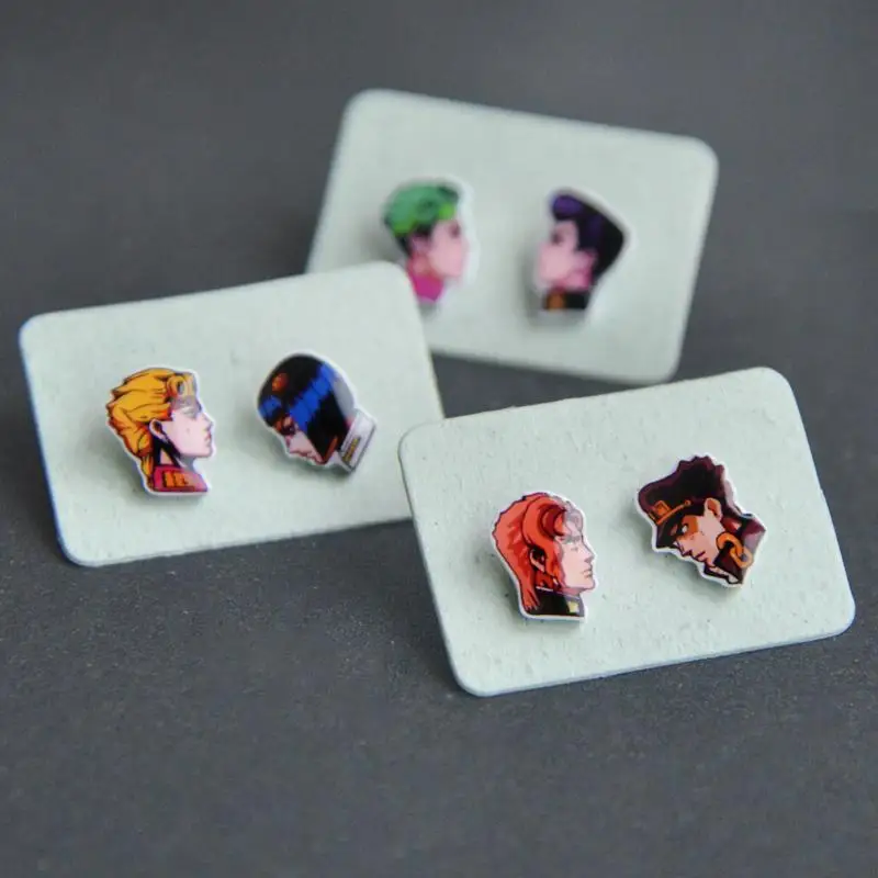 Anime Earring JoJo's Bizarre Adventure Stud Earrings for Women Party