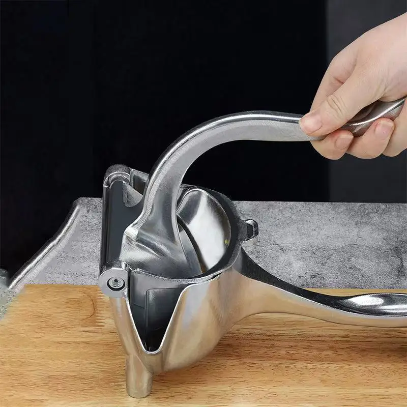 Exprimidor manual de acero inoxidable resistente de 18,7 cm, exprimidor desmontable de naranja, granada y limón. Extractor de zumo de frutas._voghion.com