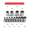 1-Piece 1/4 Drive Inch 4 4.5 5 5.5 6 7 8 9 10 11 12 13 14mm Ratchet Wrench Socket Head Sleeve Double End Hand Tools 3