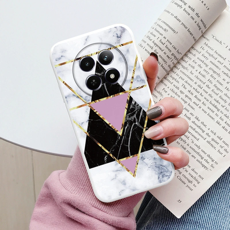 Luxury Marble Art Soft TPU Protective Back Cover - Shockproof Fashion Case