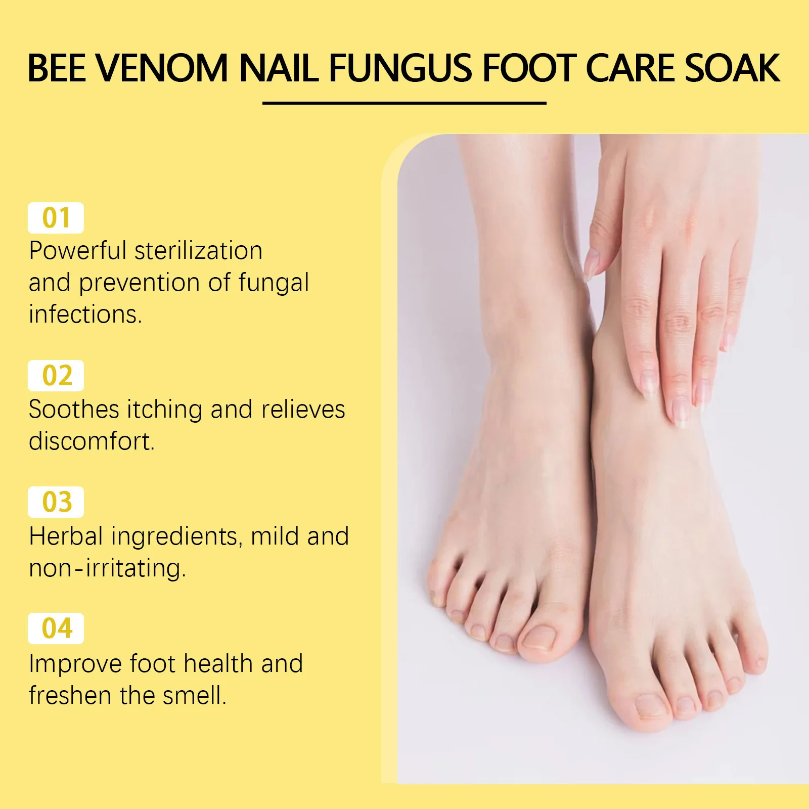 Anti Fungal Foot Soak Anti Infection Onychomycosis Paronychia Repair Discolored Thickened Nails Foot Peeling Moisturizing Pills