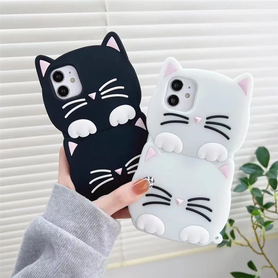 Funda silicona Xiaomi 13 y Pro con dibujo Gato cool.