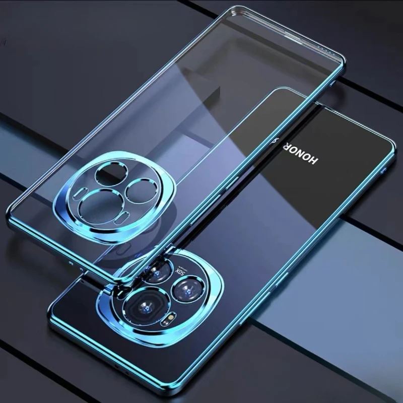 For Honor Magic6 Pro Electroplating Silicone Soft Phone Case with Lens Protection
