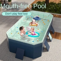 Piscine PVC LazyChild, installation gratuite, prête à l'emploi, piscine pour enfants, piscine familiale de grande taille pour la maison et l'extérieur 1