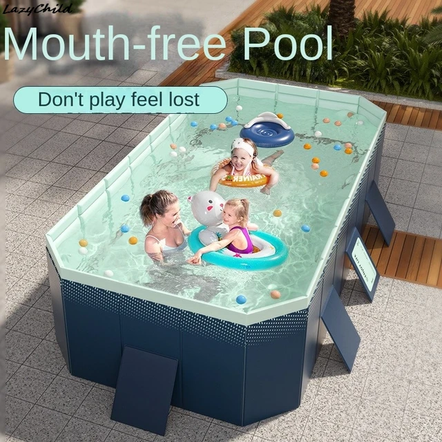 Piscine PVC LazyChild, installation gratuite, prête à l'emploi, piscine pour enfants, piscine familiale de grande taille pour la maison et l'extérieur 1