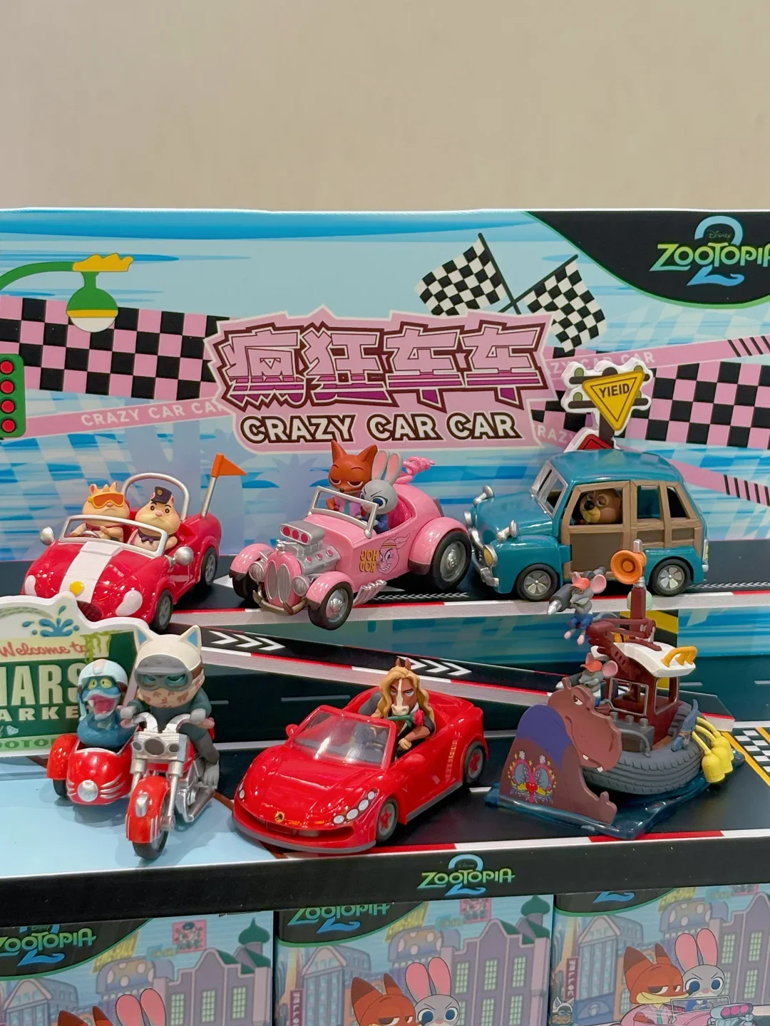 Authentic Zootopia 2 Crazy Car Series Blind Box Trendy Toy Nick