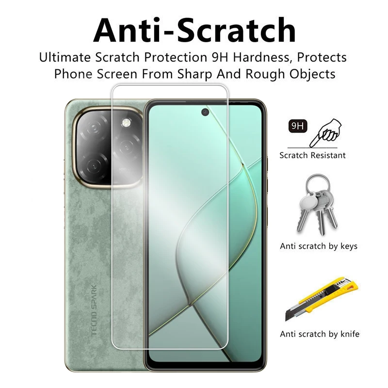 HD Transparent Protective Tempered Glass Screen Protector Pack