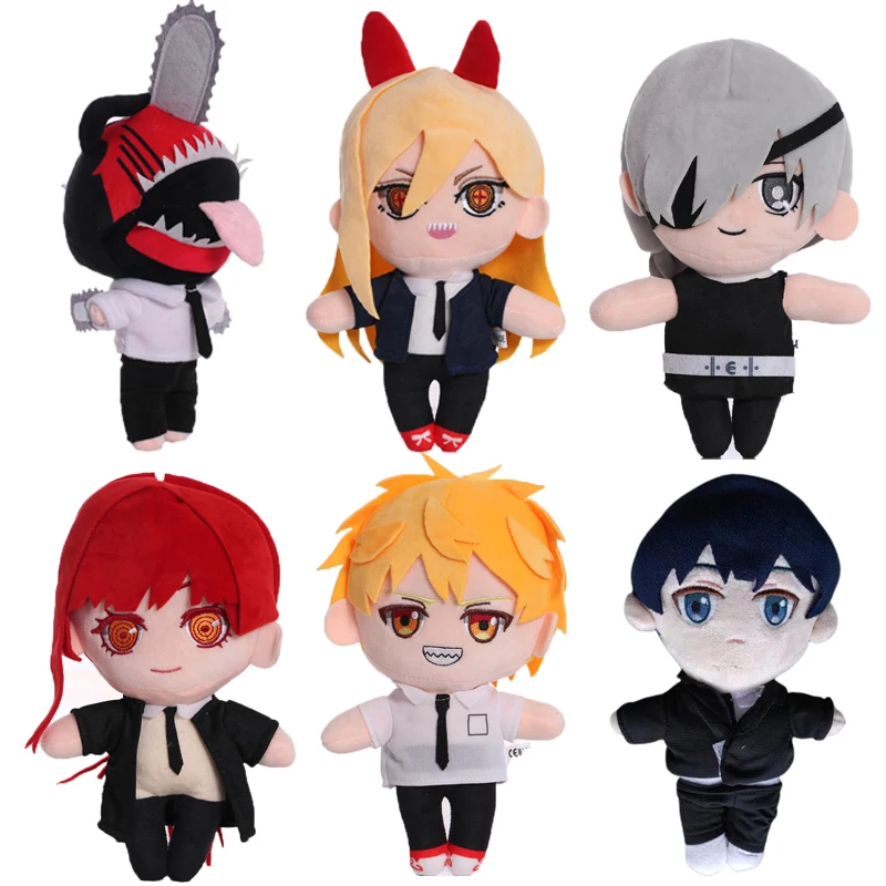 

Anime Chainsaw Man Denji Plush Toys Pochita Makima Aki Power Plush Doll Cartoon Soft Stuffed Toy For Kids Pure Cotton Gifts 22cm