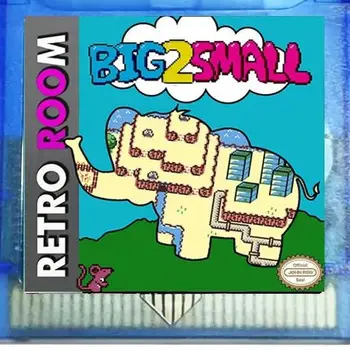 Big 2 Small GBC Game Cartridre esplora un mondo stravagante di manipolazione delle dimensioni e risoluzione dei Puzzle