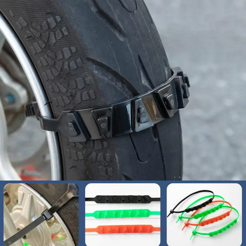 

Motorcycle Snow Chains Anti skid Car Tyre Snow Chains Winter Outdoor Car Wheel Chains Auto Tire Emergency Chain For Ice Mud