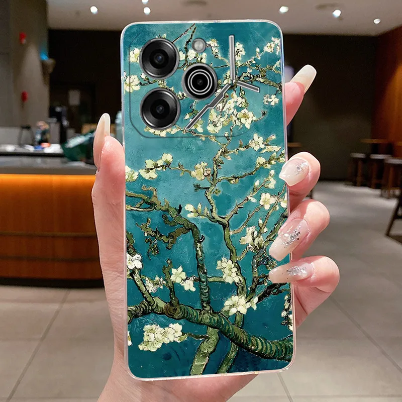 Luxury Butterfly Flowers Transparent Soft TPU Phone Case