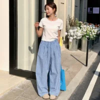 Blue Plaid Pants