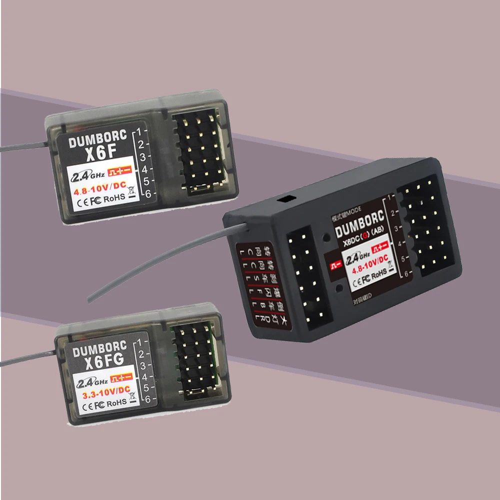DUMBORC X6DCG X6YC X6F X6DC X6FG X6YCG 2.4G 6CH Receiver with Gyro for