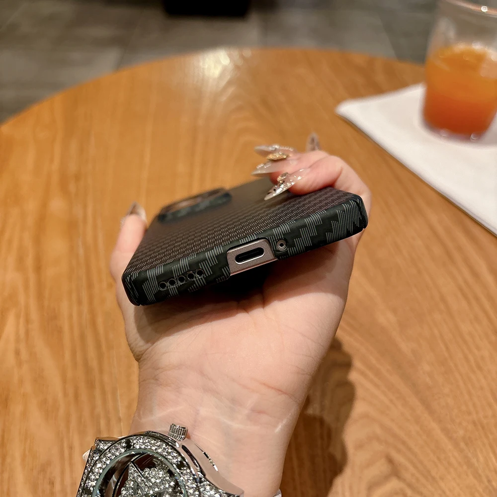 Luxury Kevlar Fiber Texture Shockproof Bumper Case -