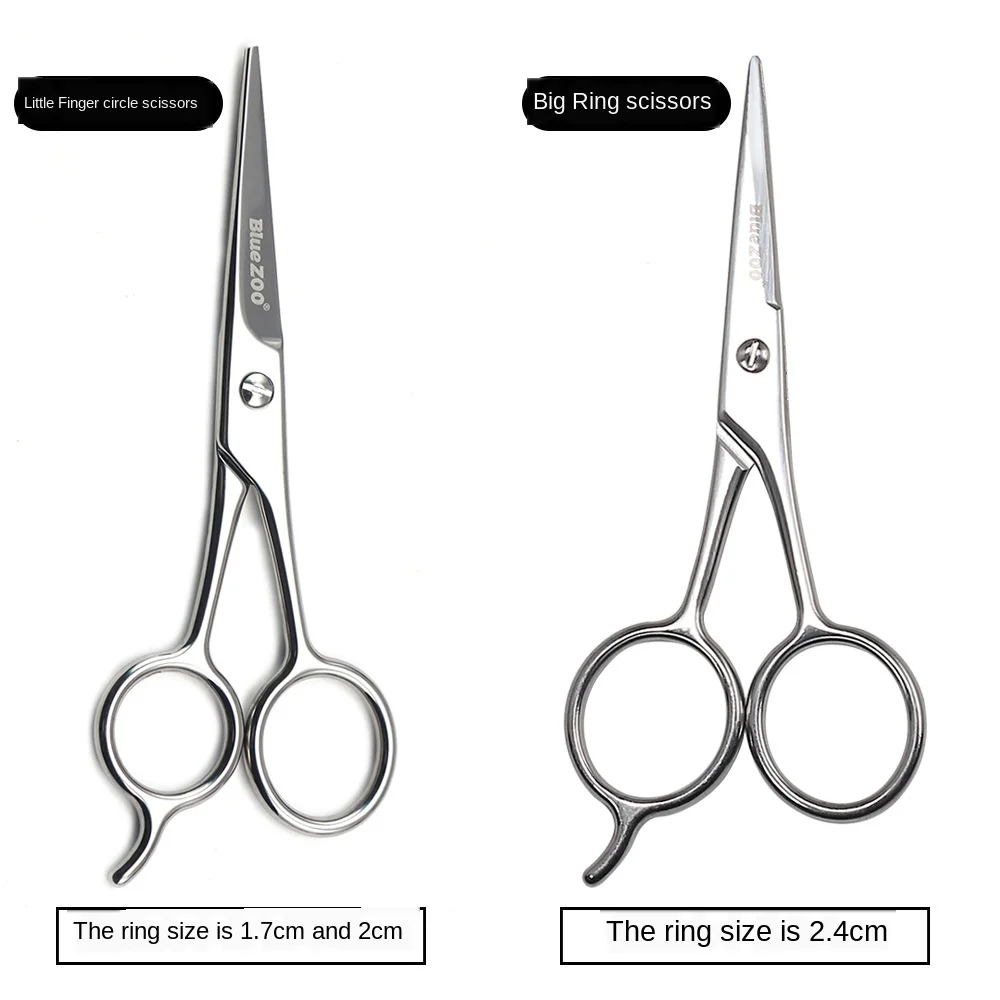 Description Picture 3 of itemBig Ring Scissors Nose Hair Beard Beard Eyebrow Stainless Steel Beauty Scissor Silver Color Gift for Father