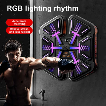 New Smart Music Boxing Machine for Children Adult Wall Mounted Boxing Trainer Home Sports Response Training Boxing Wall Target 5