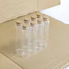 Mini Bottles with Cork Stopper 10ml 15ml 20ml 25ml 30ml 40ml 50ml 60ml Glass Jars Idea for Wedding Small Empty Bottle Gift 6pcs 5