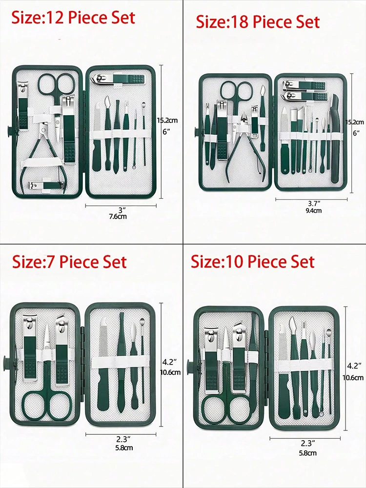 Manicure Set Professional Nail Clippers Kit Pedicure Care Tools-Stainless Steel Women Grooming Kit for Travel or Home nail clipper set nail clipper nail care kit nail scissors set nail clippers manicure pedicure kit manicure set manicure sets manicure nail clipper set nail clippers kit