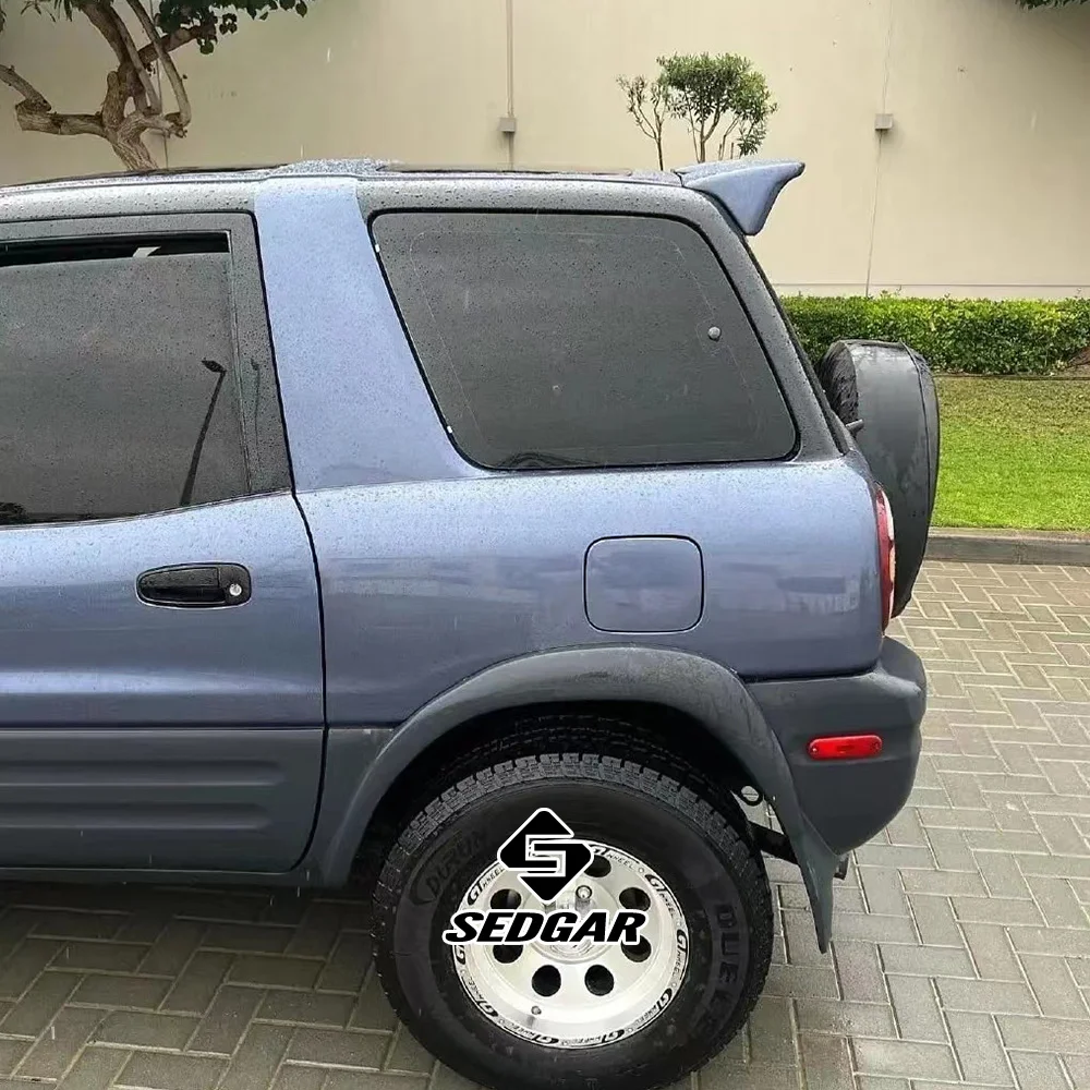 Per il 1994 -- 1999 Toyota RAV4 tronco Spoiler originale con luci di alta qualità in plastica ABS non verniciato Spoiler tronco Boot Wing Spoiler - Image 3