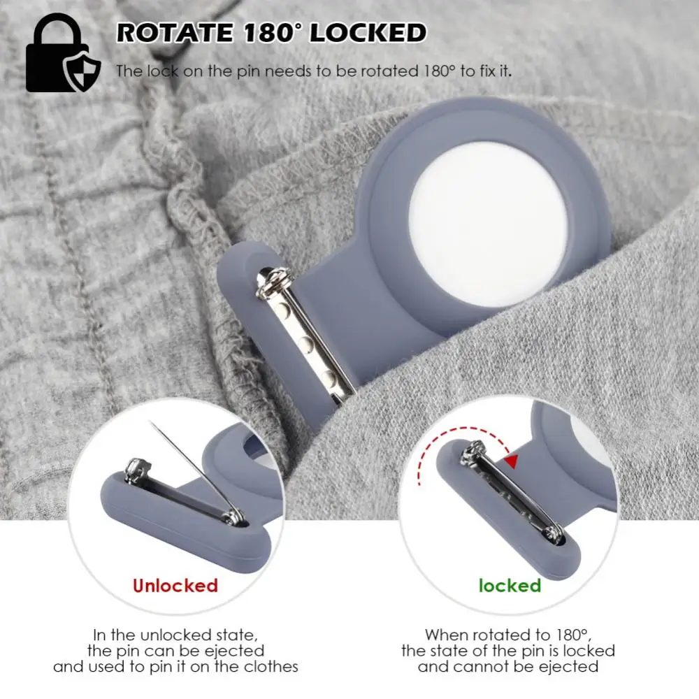 Silicone Pin Protective Case For Apple Airtags Anti-lost Airtag Air Tag Case For Airtag Tracker Locator Device