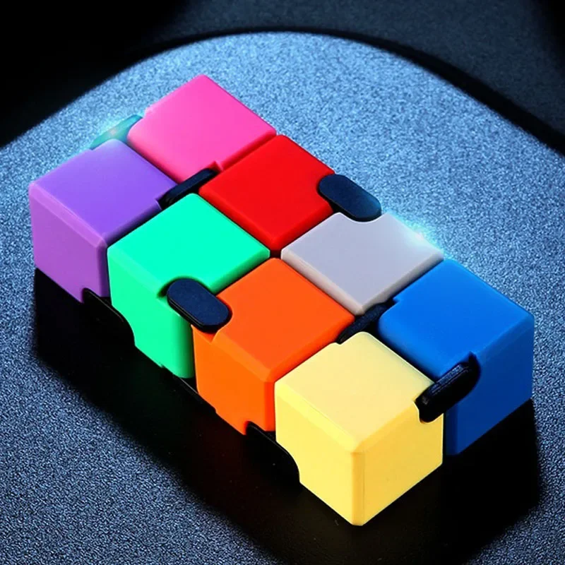 

Infinite Cube anti stress Fidget Toy Flip Alloy Metal Finger Cubes Antistress Anxiety EDC for Adults Autism Adhd genshin qiyi
