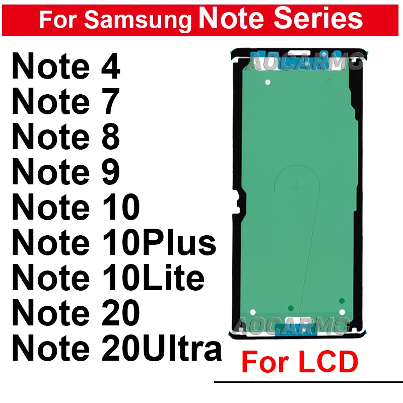 Per Samsung Galaxy Note 4 7 8 9 10 Plus Lite 10 Plus Note 20 Nastro Adesivo Adesivo Adesivo Per Display Lcd Ultra Frontale
