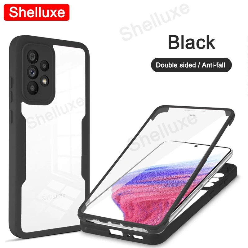 360 Full Body Clear Silicone Double-Sided Protective Case