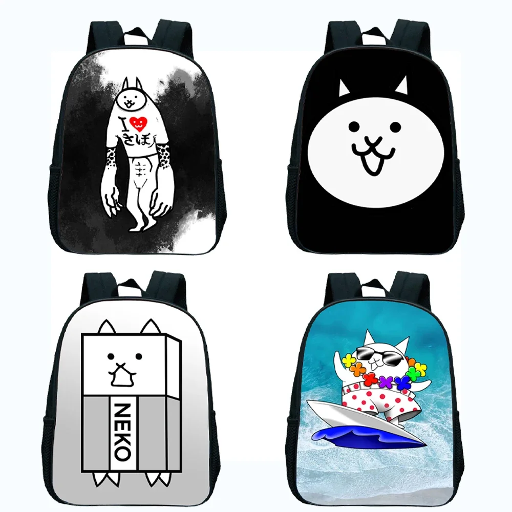 The Battle Cats Zaino Bambini Bambini Scuola Materna Bookbags Ragazzi Ragazze Cartoon Zaino Bambino Zaino Infantil Mochila Regalo
