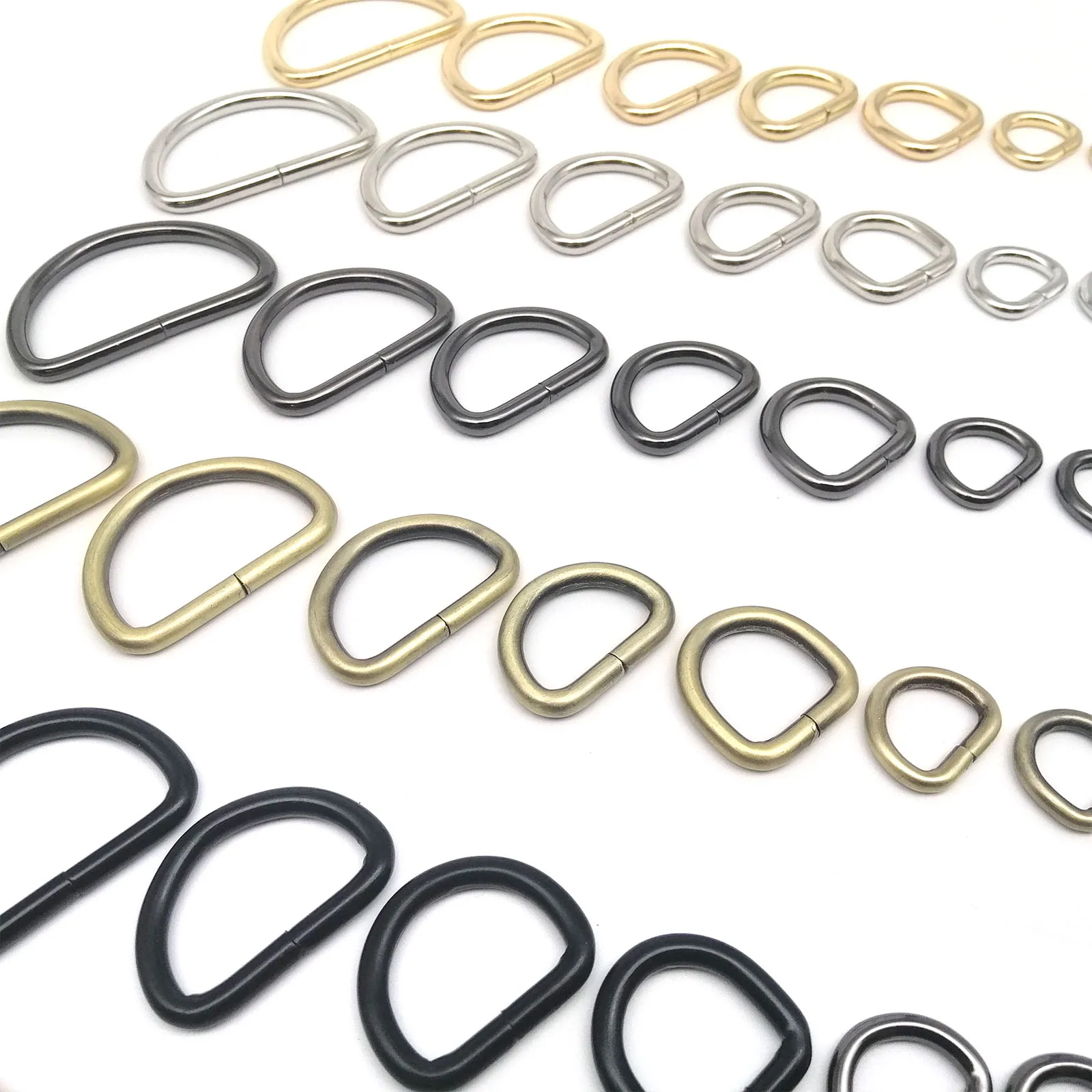 High-Quality Metal Leather Strap and Chain with D-Ring Buckle Clasp