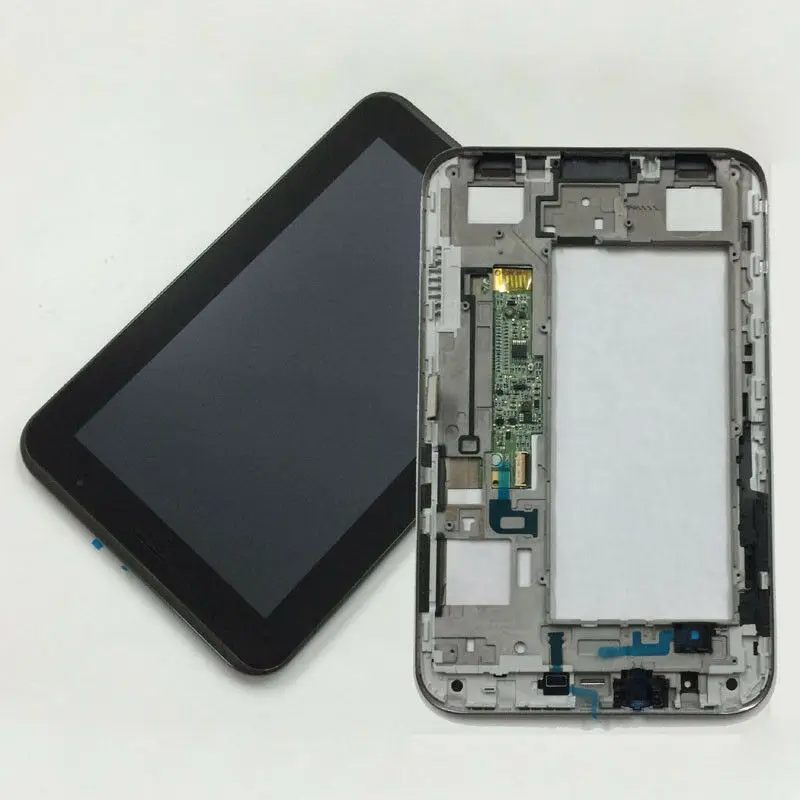 

for Samsung Galaxy Tab 2 7" P3100 P3110 LCD Display Panel Monitor Module + Touch Screen Glass Sensor Digitizer Assembly + Frame