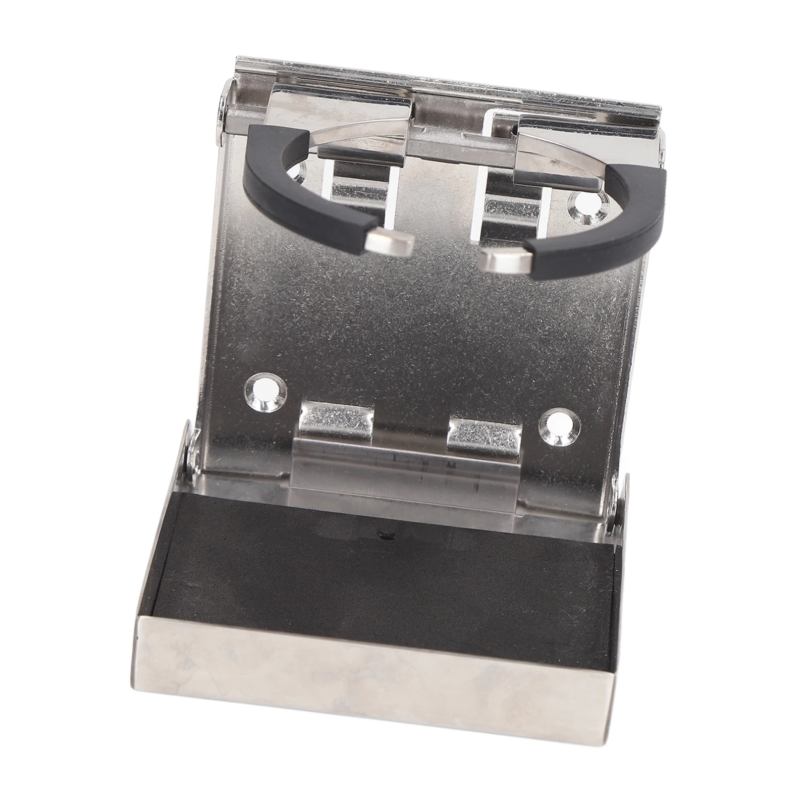 Mug Holder Fold Up Drink Holder 53‑80mm Burr Easy Installation Adjustable Anti Corrosion Stainless Steel Silicon for Boat