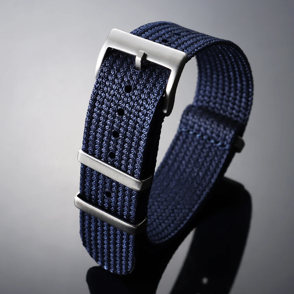 Premium Woven Nylon Military-Style Watch Strap - High Quality Fabric Watchband