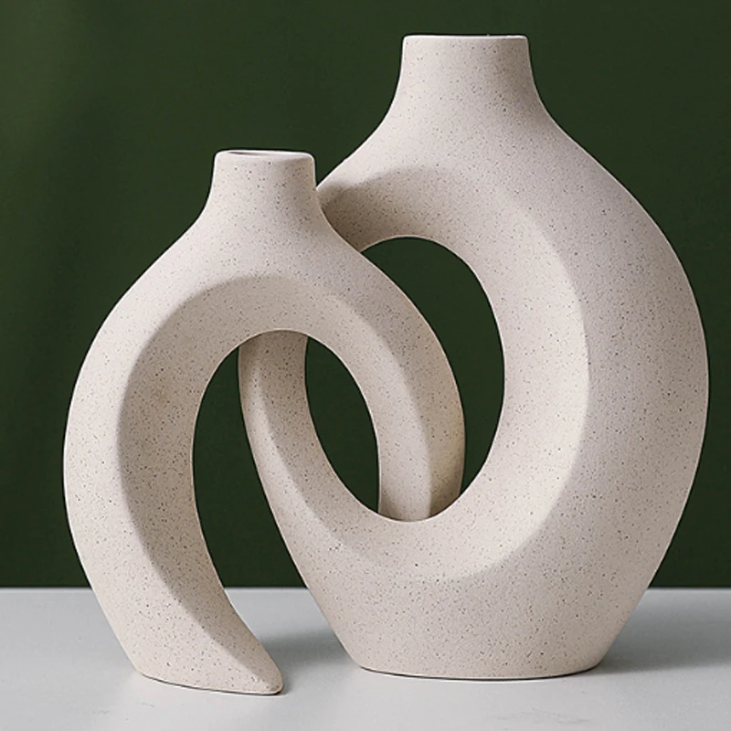 European Ceramic Vase Set 6