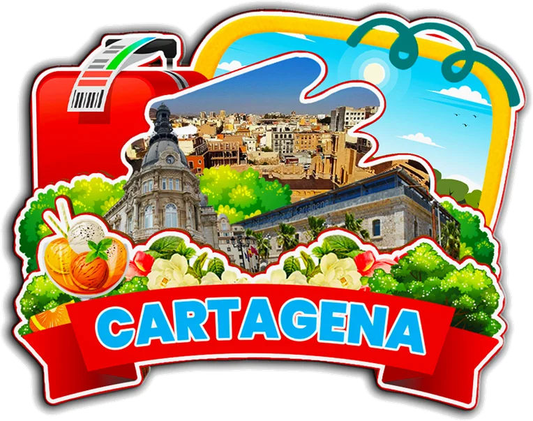 Magnete Frigorifero 3D Cartagena Colombia - Souvenir Turistico In Poliresina, 7,2 X 8 Cm, Fatto A Mano, Idea Regalo Decorazione Casa Cucina
