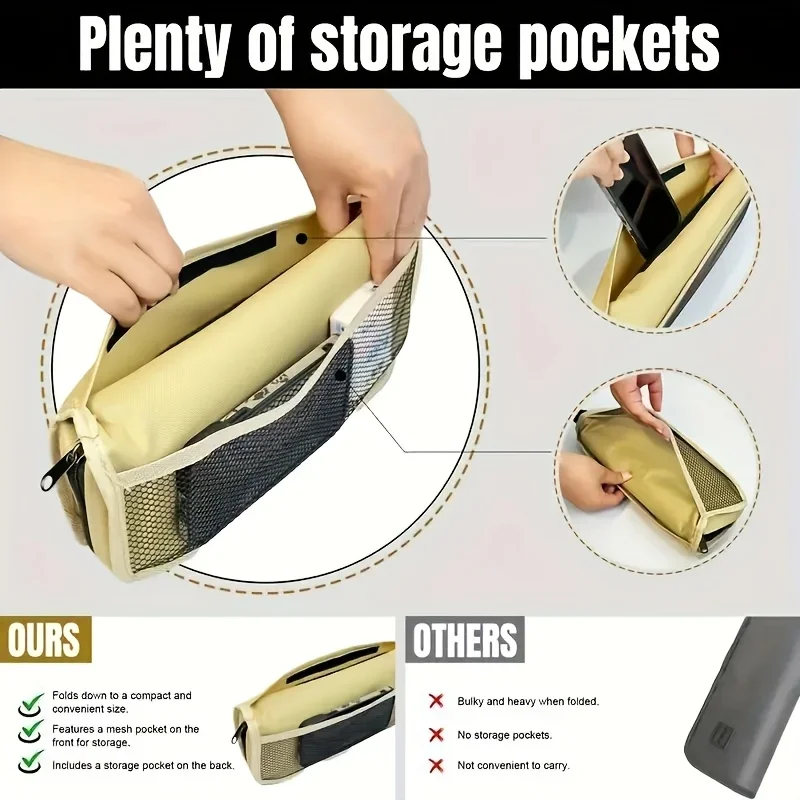 Description Picture 5 of item1pc Portable Folding Stool Outdoor Portable Simple Camping Equipment Shoulder Bag Stool Travel Camping Fishing Chair