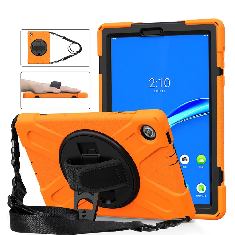 Capa de Tablet de Silicone Seguro para Crianças Capa para Lenovo Tab M10 hd Gen Tb-x306f 3rd Gen Tb-x306f Tb-x306fu m8 m9 Tb-x606f Tb-x606x 10.3
