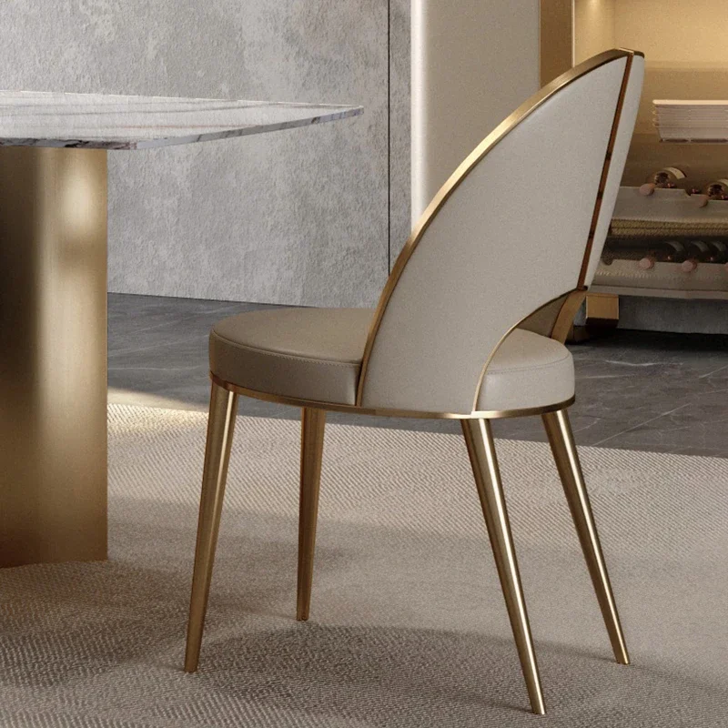 

Роскошные золотые ножки, обеденные стулья, современный минималистичный эргономичный стул ожидания, туалетный столик, уникальная мебель для офиса
