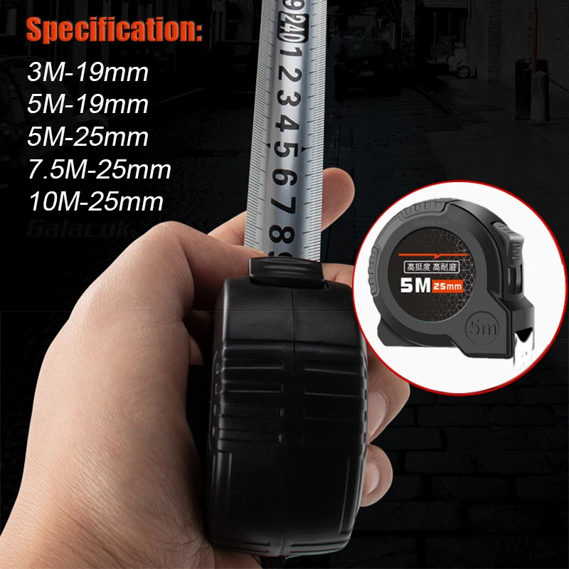 Tape Measure 10/7.5/3/5M Construction Measure Site Measuring Tools Instrument