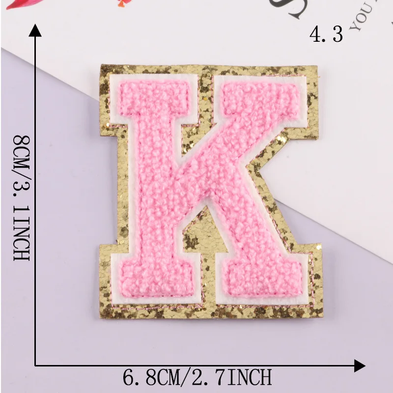 Patch Letters for Clothes - Alphabet Sticky Letter Emblems for DIY Jackets, Bags, and Clothing Projects
