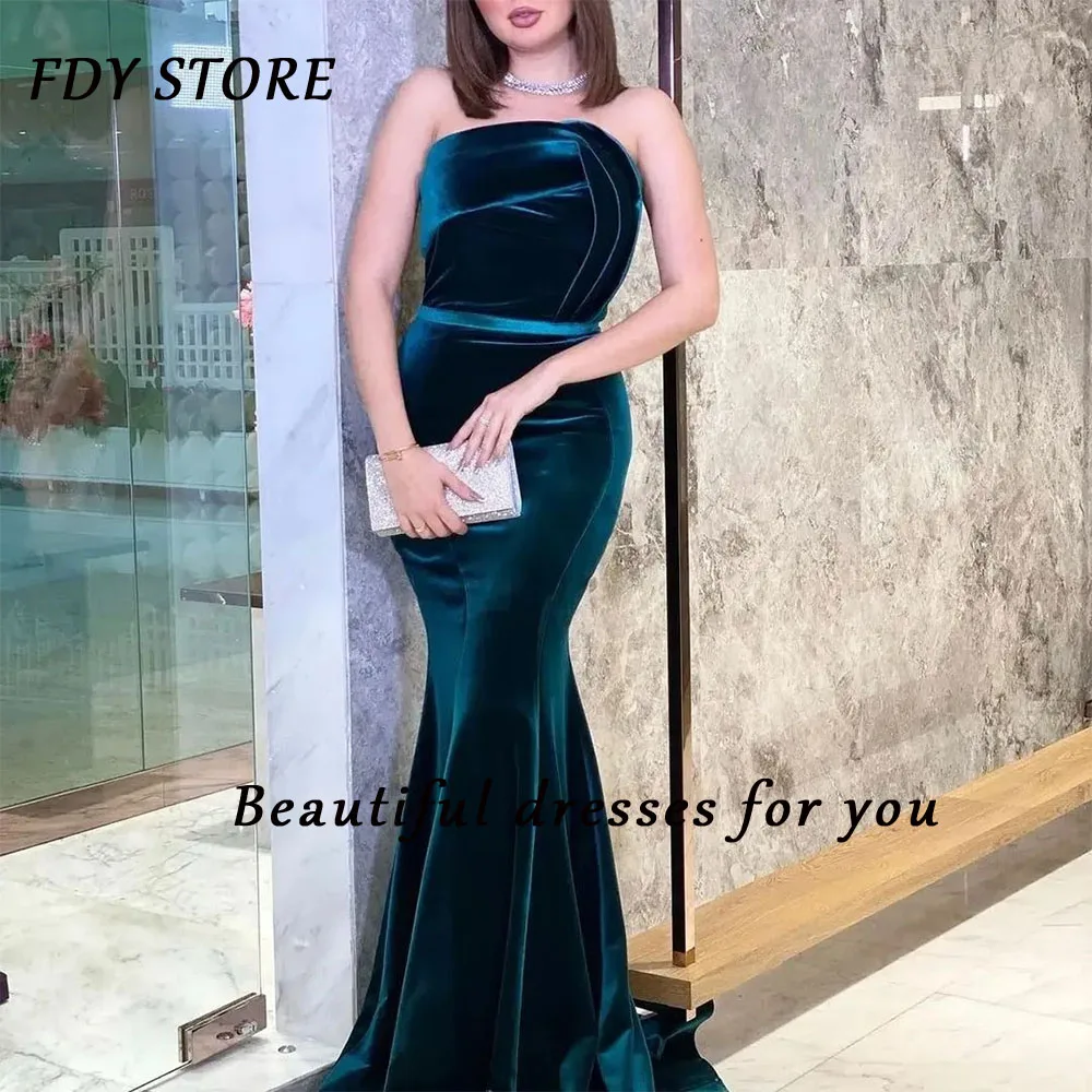 

FDY Store Evenning Strapless Neckline Sheath Zipper Up Sash Prom Cocktail Ball-gown Dress Formal Occasion Party for Women