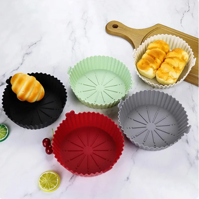 2 Rivestimenti In Silicone Per Friggitrice Ad Aria, Stampo Riutilizzabile Per Forno E Microonde, Accessori Da Cucina Antiaderenti