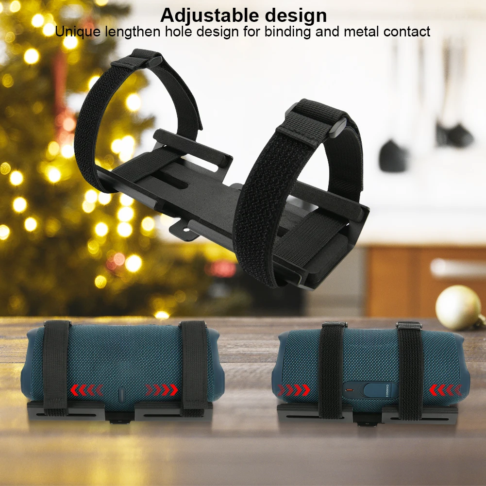 Portable Speaker Holder Speaker Mount Speaker Attachment Wireless Speaker Straps Mount for JBL Charge 4/JBL Charge 5/JBL Flip 5