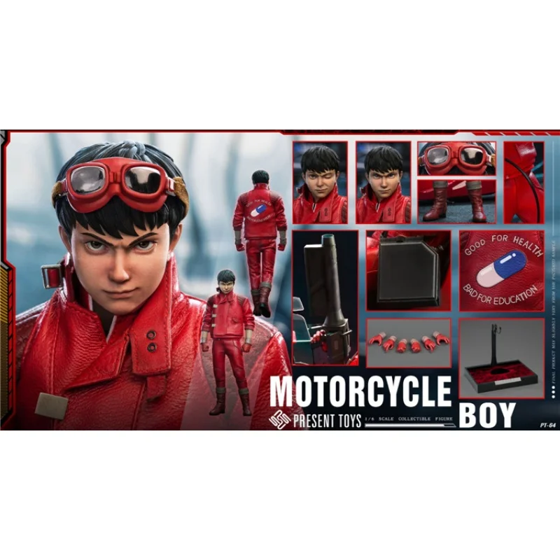 In Stock PRESENT TOYS 1/6 PT-Sp64 Akira Kaneda Motorcycle Boy