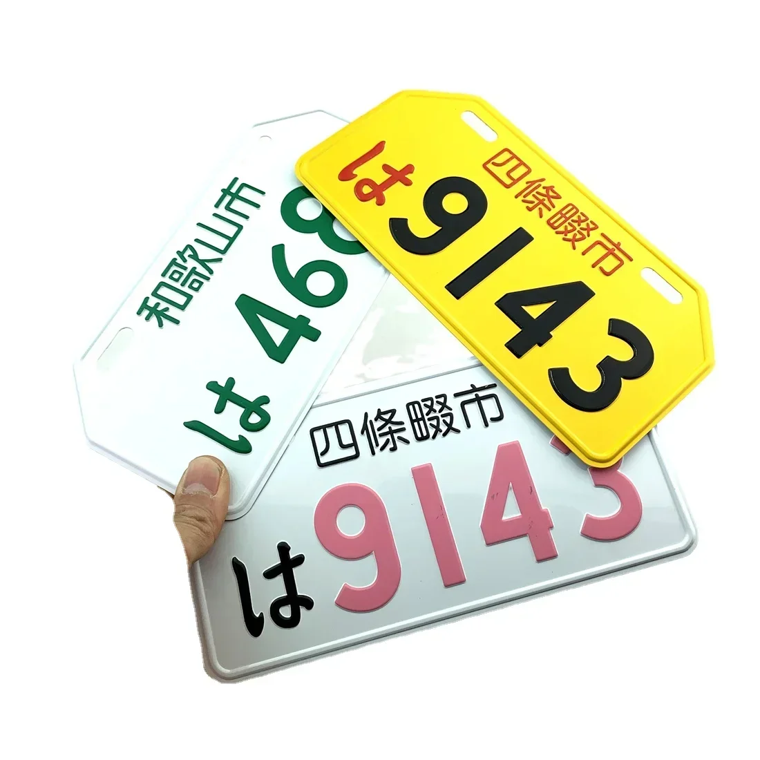 Motorcycle License Plate For Motorcycles Modified Parts Thick Stainless Steel Iron License Plate Frame Motorcycle Modified License Plate Sets