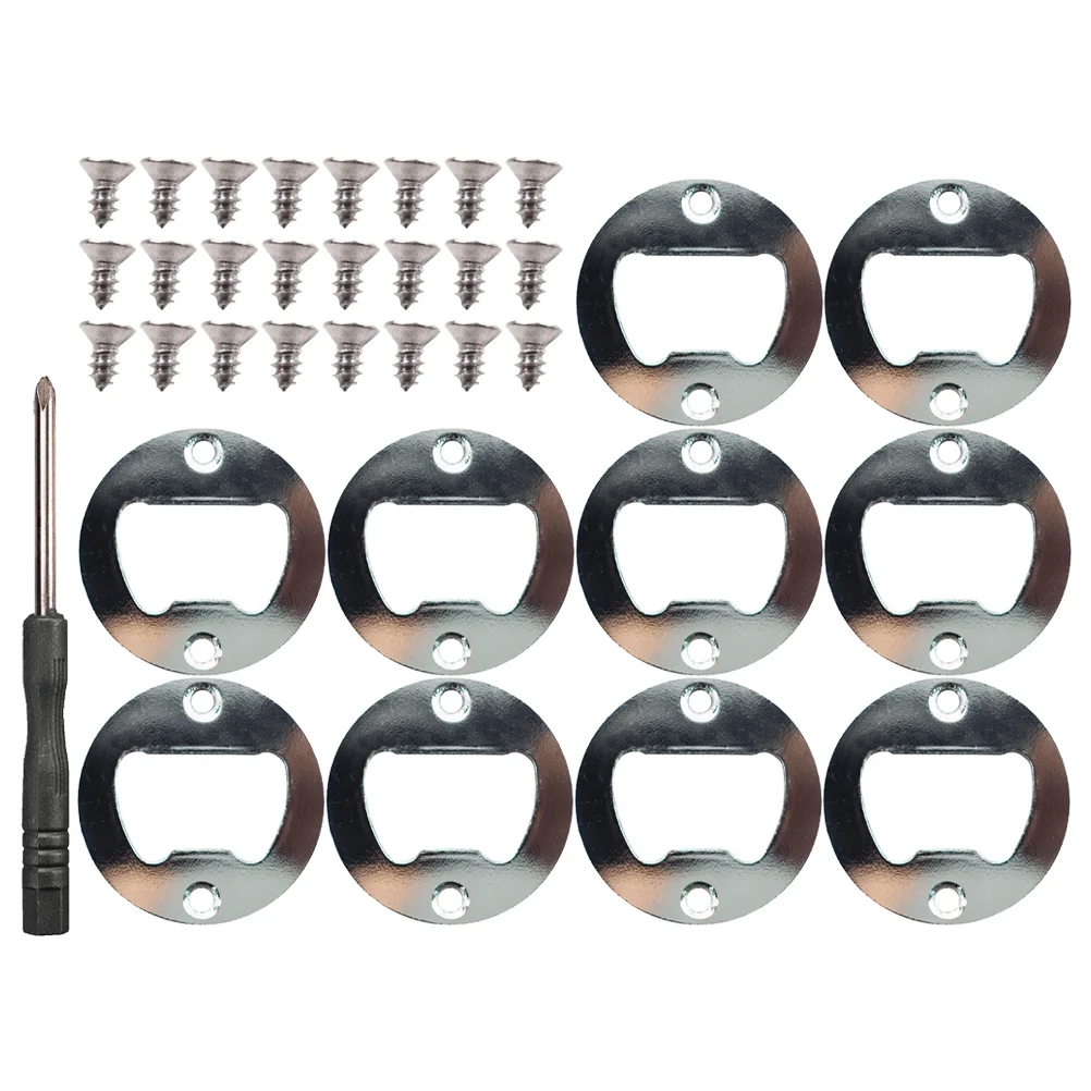 1 Set Bottle Opener Insert DIY Kit Beer Opener Parts Supply With Screws