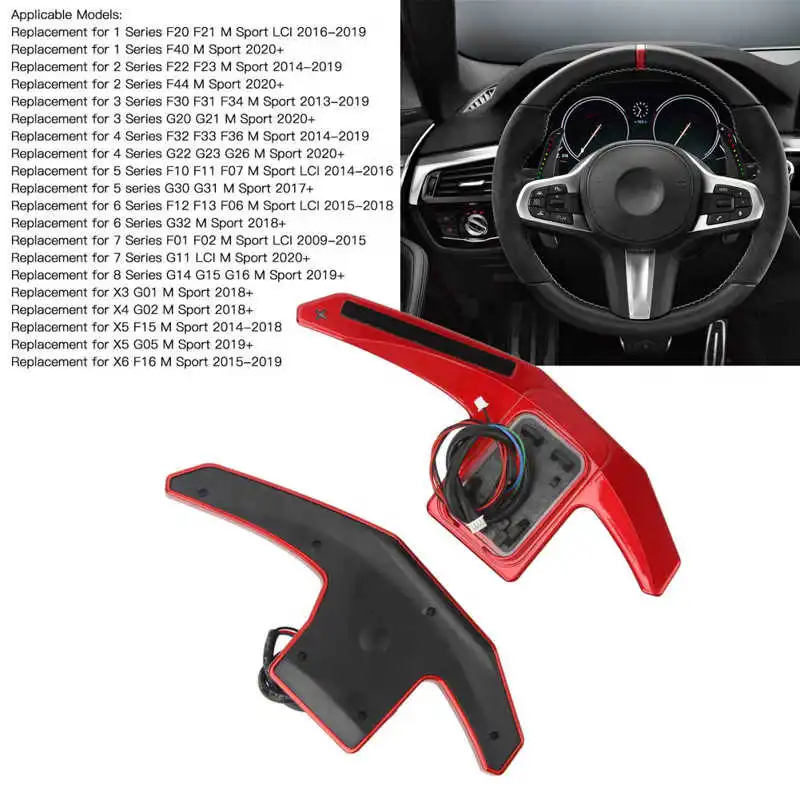 LED Steering Wheel Paddle Shifter Extension APP Controller Replacement For  BMW F G Series M Sport M2 M3 M4 M5 M6 X5M X6M