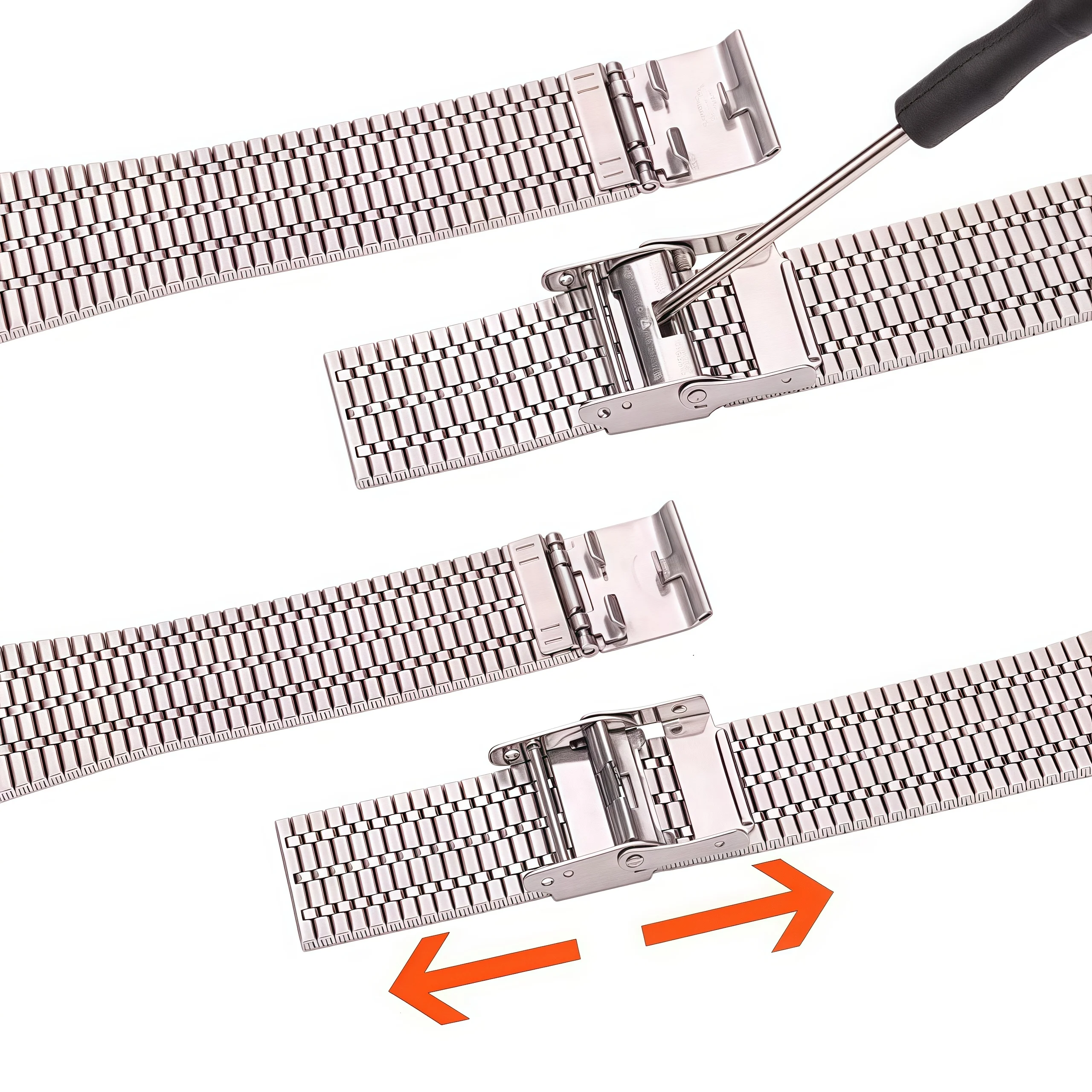 Elegant Stainless Steel Watch Strap - Breathable Quick Release Bracelet